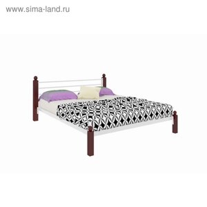Кровать «Милана Люкс», 14002000 мм, металл, цвет белый