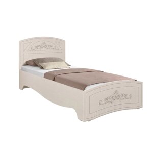 Кровать односпальная «Каролина», 9002000 мм, патина, цвет вудлайн кремовый