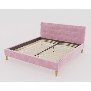 Кровать Пайли с орт. основанием 1600х2000 Розовый Велюр