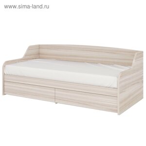 Кровать с выдвижными ящиками 900 1900 мм, цвет карамель / карамель