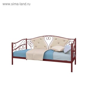 Кровать «Тахта Юлия», 8002000 мм, металл, цвет красный