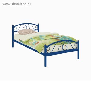 Кровать «Вероника Мини Плюс», 9001900 мм, металл, цвет синий