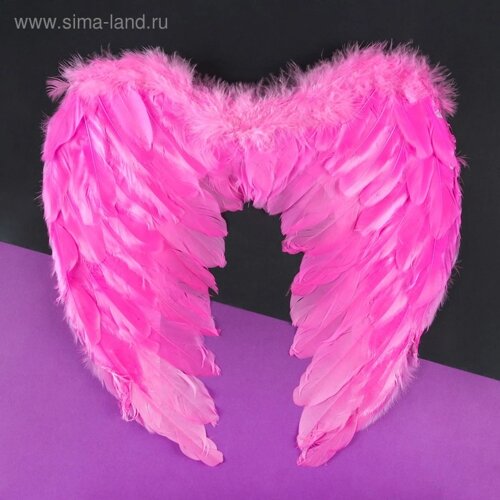 Крылья ангела, на резинке, 35 40 см, цвет розовый