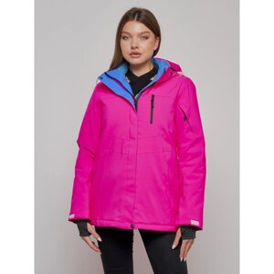 Куртка горнолыжная женская, размер 48, цвет розовый