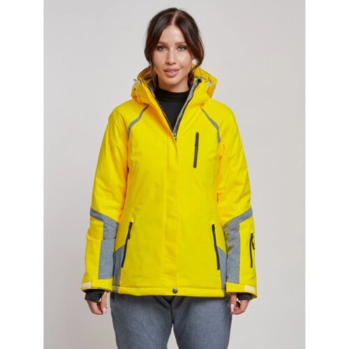 Куртка горнолыжная женская зимняя, размер 42, цвет жёлтый