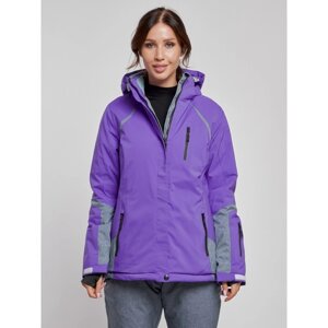 Куртка горнолыжная женская зимняя, размер 44, цвет фиолетовый