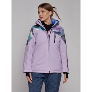 Куртка горнолыжная женская зимняя, размер 60, цвет фиолетовый