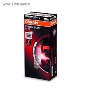 Лампа автомобильная Osram Truckstar Pro, W5W, 24 В, 5 Вт, 2845TSP