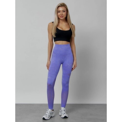 Легинсы для фитнеса женские, размер 44, цвет фиолетовый