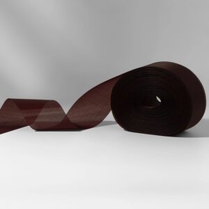 Лента капроновая, 50 мм, 100 5 м, цвет тёмно-коричневый