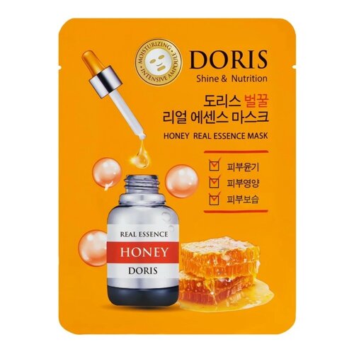 Маска тканевая для лица Doris, с мёдом, 25 мл