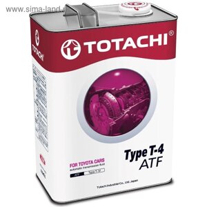 Масло трансмиссионное Totachi ATF Type T-IV, синтетическое, 4 л