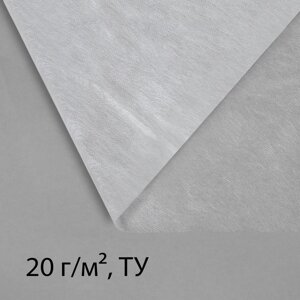 Материал укрывной, 10 3.2 м, плотность 20 г/м²с УФ-стабилизатором, белый, Greengo, Эконом 20%