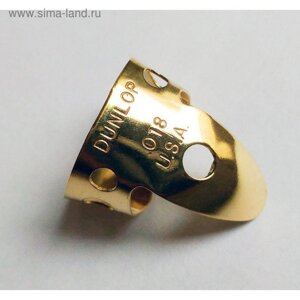 Медиаторы Dunlop 37R. 018 Brass на палец 20шт, латунь, толщина .018,