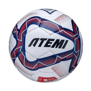Мяч футбольный Atemi ATTACK MATCH, синт. кожа ПУ, Hybrid stitching, р. 5окруж 68-70
