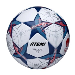 Мяч футбольный Atemi STELLAR-2.1, PU+EVA, р. 4, Thermo mould (б/швов), окруж 65-66