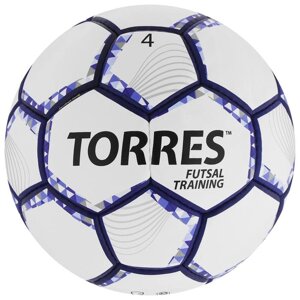 Мяч футзальный TORRES Futsal Training, PU, ручная сшивка, 32 панели, р. 4