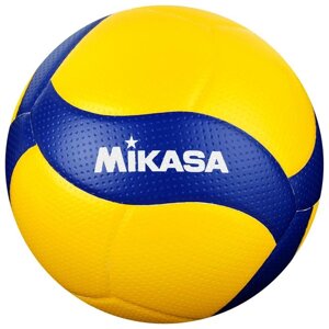 Мяч волейбольный Mikasa V300W, микрофибра, клееный, 18 панелей, р. 5