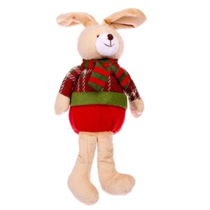 Мягкая игрушка «Кролик в шарфе», виды МИКС