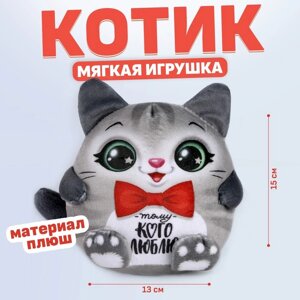 Мягкая игрушка "Тому кого люблю", котик