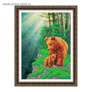 Набор для вышивки бисером «Медвежья семейка»