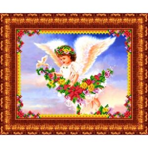 Набор для вышивки бисером «Парящий ангел», 19х24 см