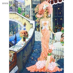 Набор для вышивки лентами «Дама в Венеции»