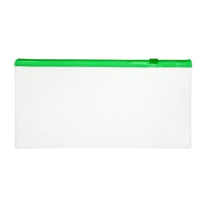 Набор папка-конверт на молнии, формат А6, 100мкр, 4 штуки, 4 цвета, прозрачная 12,2 х 24 см