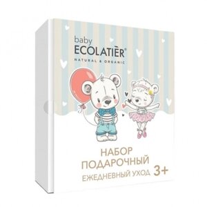 Набор подарочный Ecolatier Baby Pure Baby «Ежедневный уход», 3+2 предмета: шампунь 150 мл, молочко 150 мл