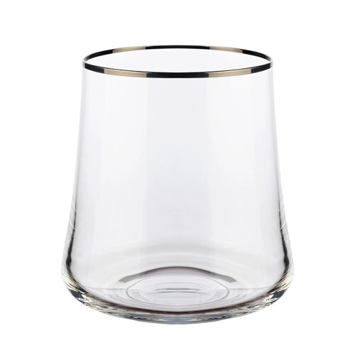 Набор стаканов для виски Crystalex «Экстра. Отводка платиной», 350 мл, 6 шт
