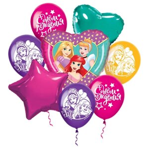 Набор воздушных шаров "С Днем рождения! Принцессы