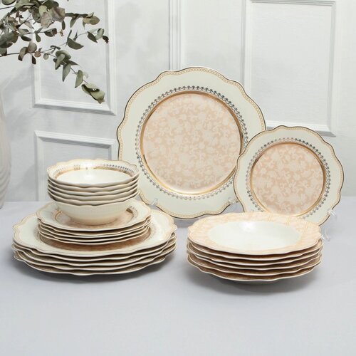 Наборы посуды сервиз столовый фарфоровый «Богемия» 24 предмета