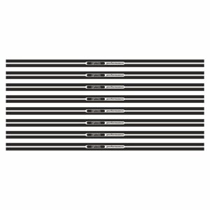 Наклейка-молдинг широкий "GTR perfomance", черный, 100 х 4 х 0,1 см, комплект 8 шт