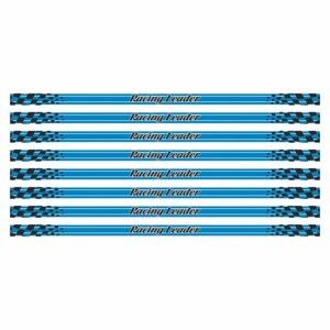Наклейка-молдинг широкий "RACING LEADER", синий, 100 х 4 х 0,1 см, комплект 8 шт