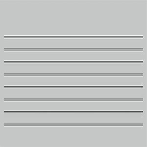 Наклейка-молдинг "Узкий", серый, 100 х 1 х 0,1 см, комплект 8 шт