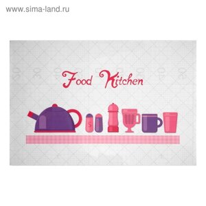 Наклейка на кафельную плитку "Еда на кухне" 60х90 см