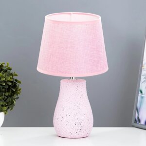 Настольная лампа "Эвили" Е14 40Вт розовый 20х20х34 см RISALUX