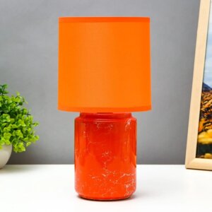 Настольная лампа "Верона" E14 40Вт оранжевый 13х13х27 см RISALUX