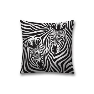 Наволочка декоративная «Прикосновение зебры», на молнии, размер 45х45 см