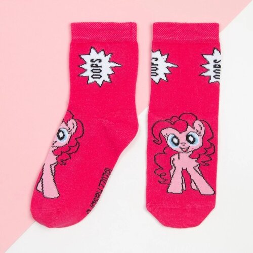 Носки для девочки «Пинки Пай», My Little Pony, 18-20 см, цвет розовый