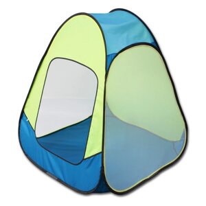 Палатка детская игровая «Радужный домик» 75 75 90 см , цвет голубой + лимон