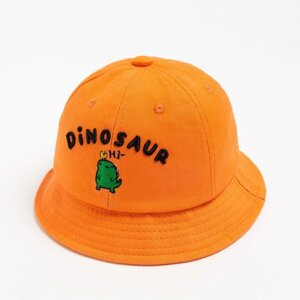 Панама для мальчика MINAKU "Dinosaur", цв. оранжевый, р-р 48