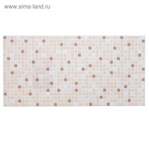 Панель ПВХ Мозаика коричневая 957х482 мм