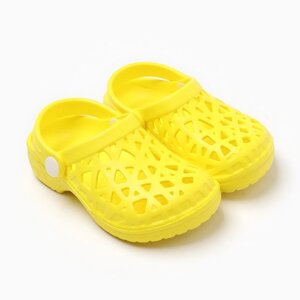 Пантолеты пляжные детские, размер 30 , цвет жёлтый