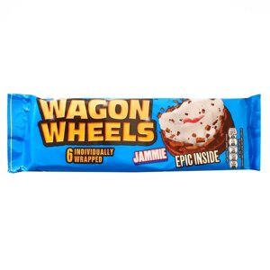 Печенье глазированное “Wagon Wheels” с суфле, джемом и ароматом шоколада, 228,6 г