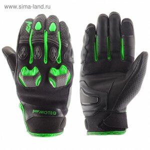 Перчатки кожаные Stinger, размер M, флуоресцентно-зелёные