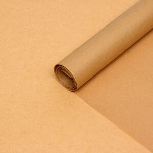 Пергамент силиконизированный "UPAK LAND", коричневый, жиростойкий, 38 см х 8 м