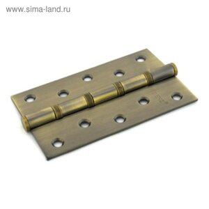 Петля дверная RENZ 125-4BB FH АВ, 125х75 мм, 4 подшипника, цвет античная бронза, 2 шт.