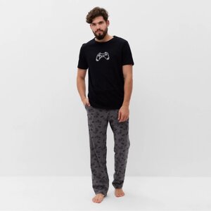 Пижама мужская KAFTAN "Game" размер 48, черный
