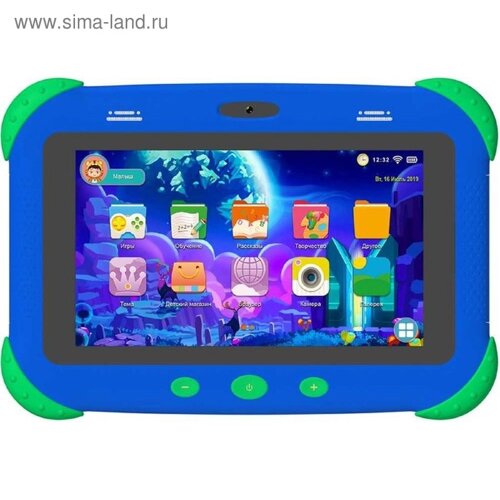 Планшет Digma Citi Kids MT8321, RAM2Гб, ROM32, 7", 3G, 2Mpix, 0.3Mpix, Android 9.0, синий